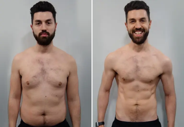6 month body transformation male